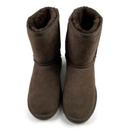 Beach Feet Australian Boots Sheepskin Suede Chocolate - Picture 2 of 16